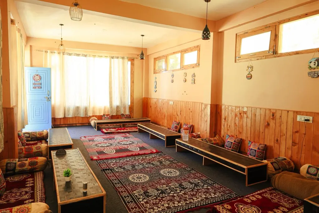 Cozy Wooden Dining Area Himalayan Homestay