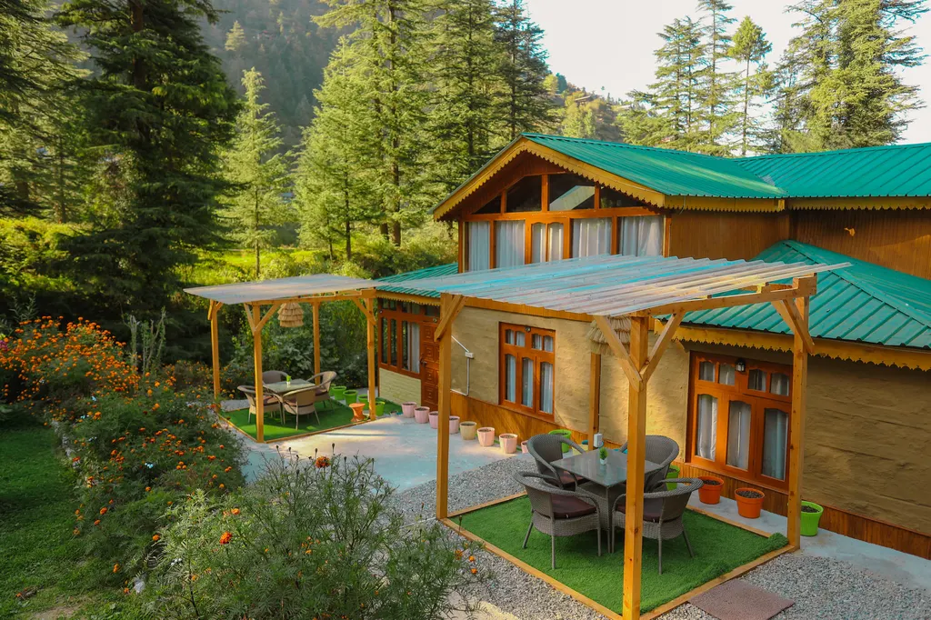 Homestay Exterior with Forest View
