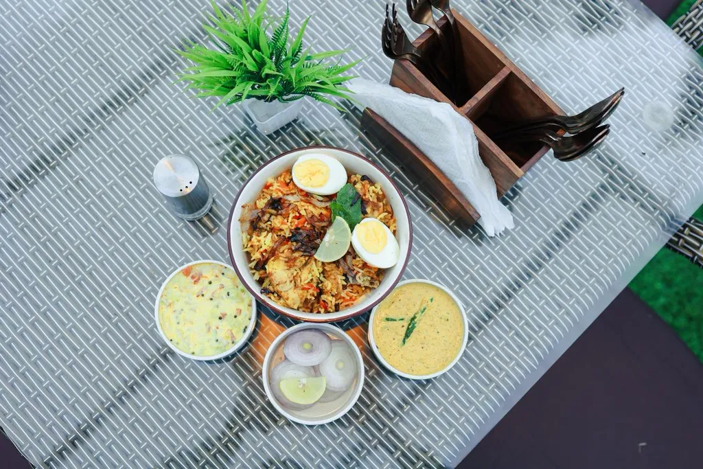 Egg Biryani Served At Himalayan Restaurant