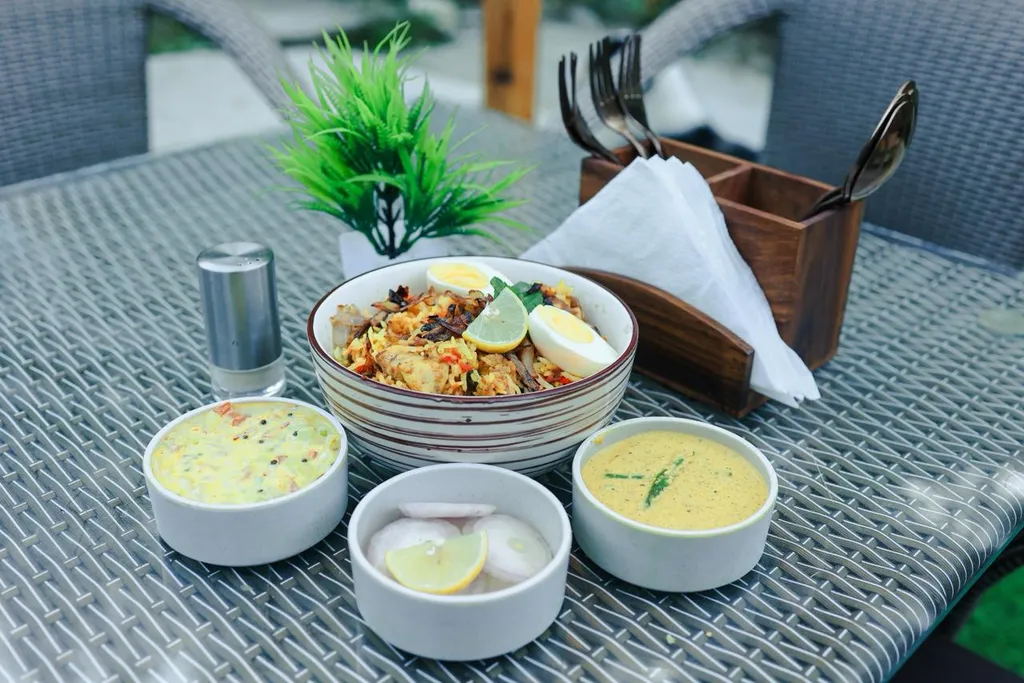 Egg Biryani With Dips Himalayan Restaurant