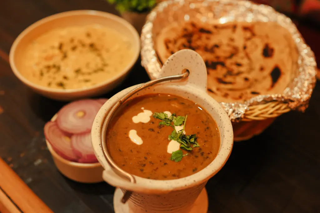 Indian Dal Roti Meal