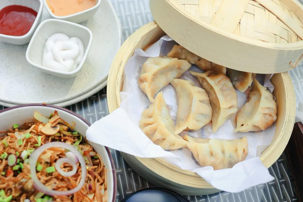 Steamed Momos And Noodles Himalayan Restaurant