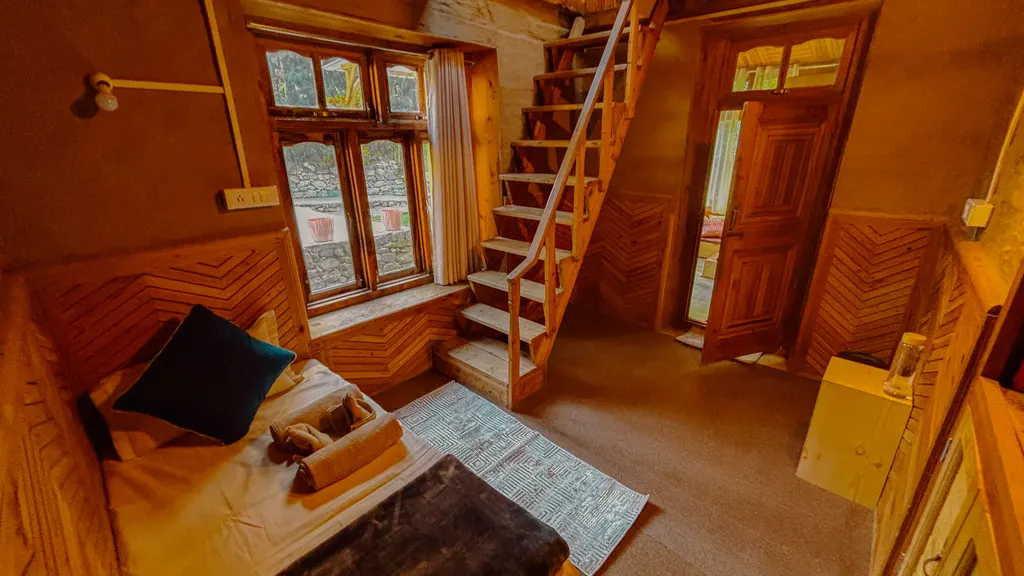 Cozy Homestay Bedroom Stairs