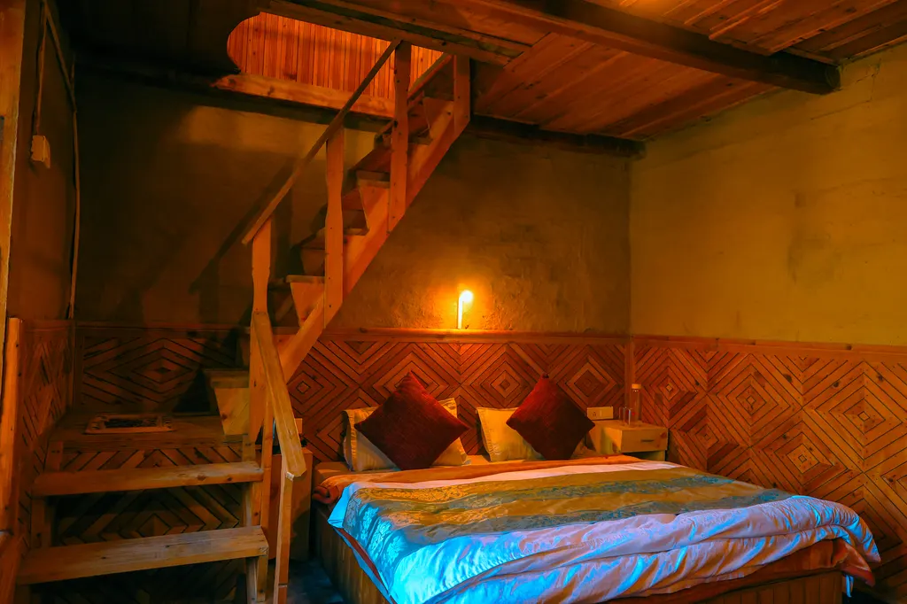 Cozy Wooden Loft Room