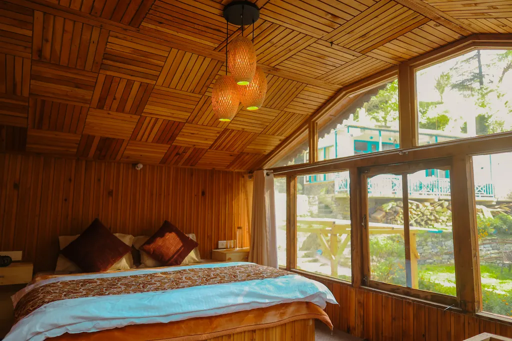 Wooden Homestay Bedroom View