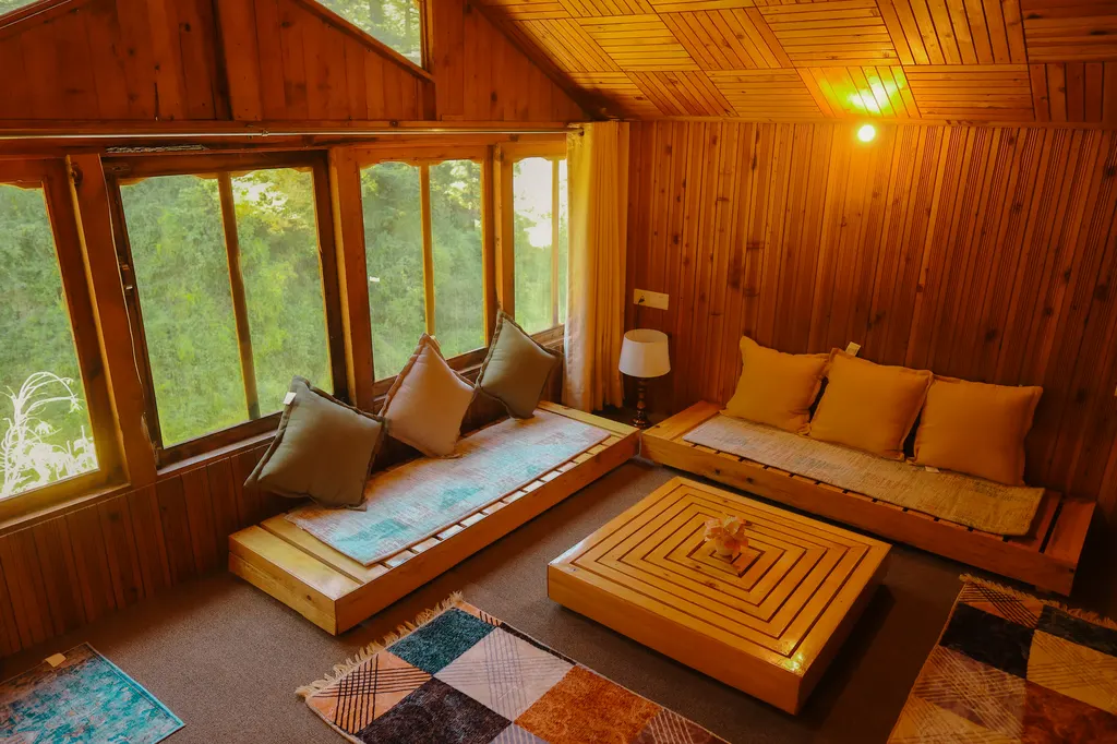Wooden Room Forest View